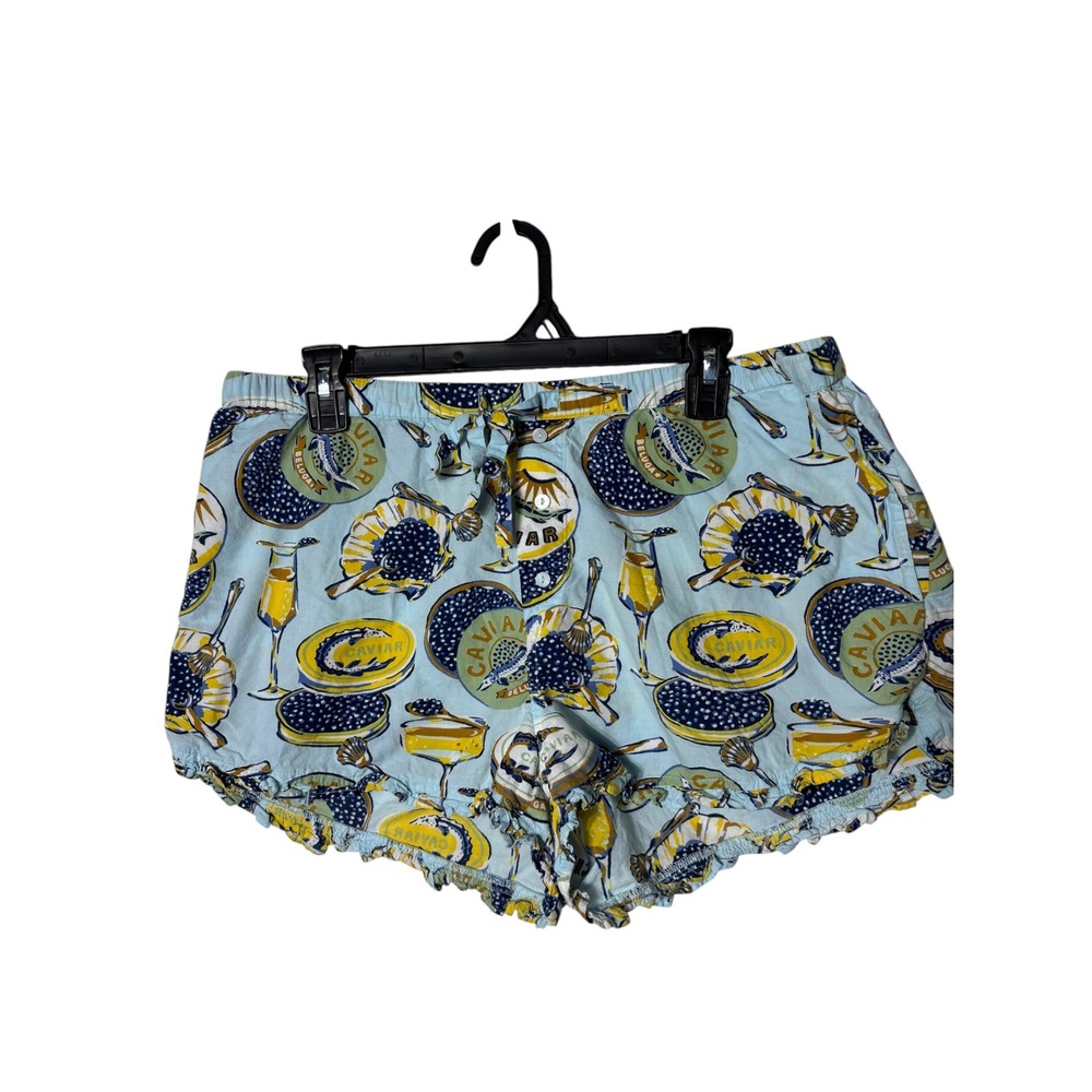 Printfresh women's medium pajama shorts champagne and caviar sleep lounge